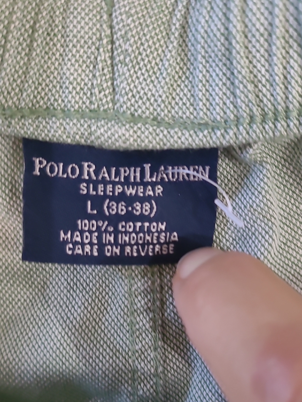 Polo by Ralph Lauren Light Sage Drawstring Joggers Sllep Pants - Picture 4 of 10